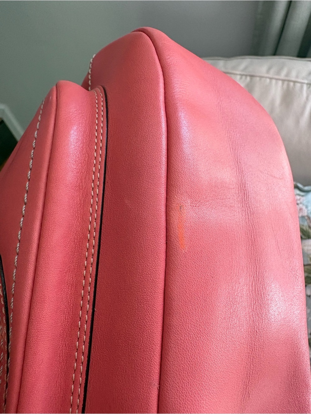 Y2K Coach Legacy Ali RARE € 65th Anniversary Coral Pink M/L Shoulder bag - Picture 4 of 10
